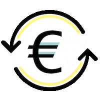 Euro Geld Sticker by objego GmbH