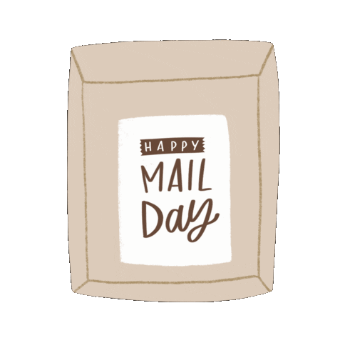 occasionalish mail shipping package happy mail Sticker