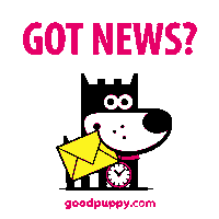 Good News Sticker Sticker by GOOD PUPPY
