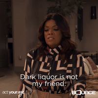 Dark Liquor is not my friend