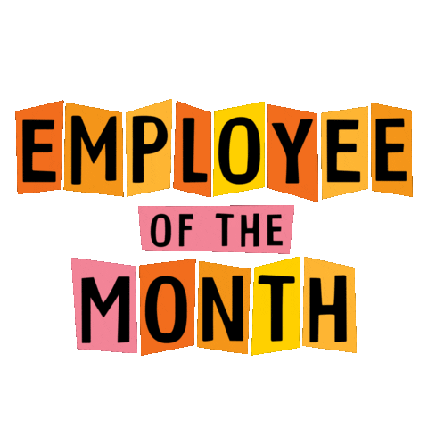 Employee Of The Month Sticker by goldfishswimschool