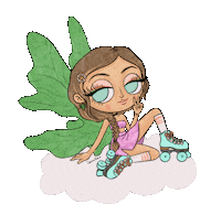 Skate Butterfly Sticker