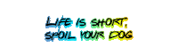 dogs text Sticker