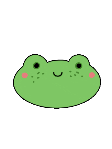 Heart Frog Sticker