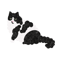 Lucy Cat Sticker by bymartioska