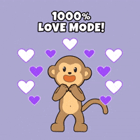 Sending You Love GIF by Wise Monkey Meme