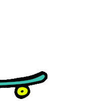 Skateboard Jumping Sticker by weareallmaedhere