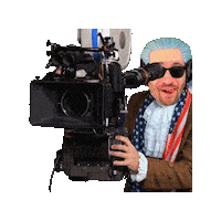 Recording Camera Man Sticker