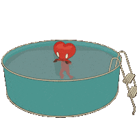 Heart Swimming Sticker by LT3 Creations