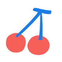 Cherry Cherries Sticker by Dinda Puspitasari