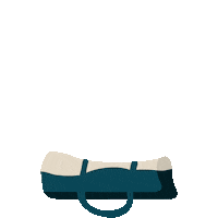 LeKaba blue white green fruit Sticker