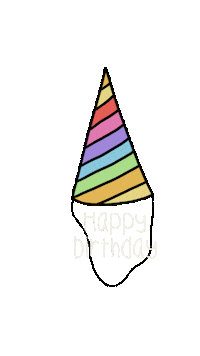 moreth4nwords birthday happy birthday bday birthday hat Sticker