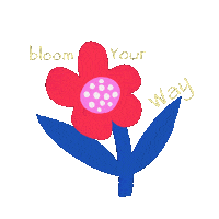 Heart_vibes flower floral blossom growing Sticker