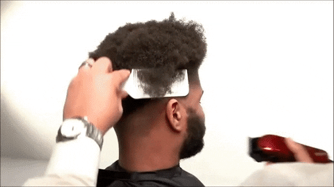 haircut satisfying GIF