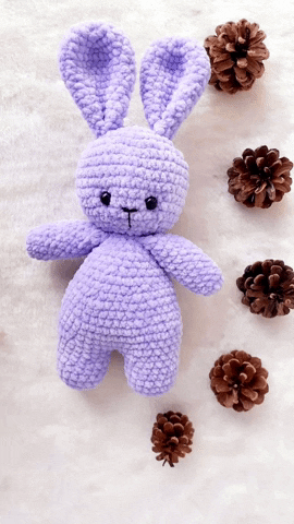 Lemella kids bunny handmade teddy GIF