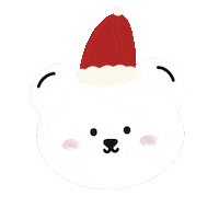 Christmas Bear Sticker