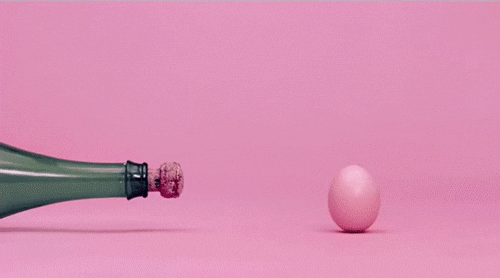 slow motion egg GIF