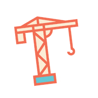 Levelcrossings construction crane level crossing lxrp Sticker