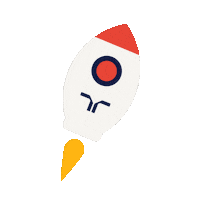 Space Rocket Sticker by Randstad Nederland