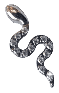 Snake Piercing Sticker by Modified Monkey