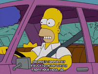 frustrated homer simpson GIF