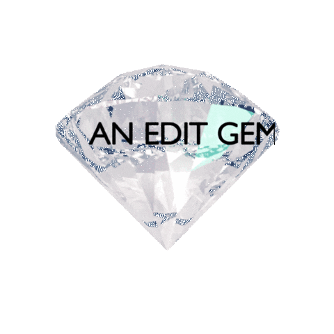 editsecondhand luxuryfashion editsecondhand editgem an edit gem Sticker