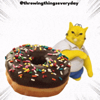 Donut Throwing GIF