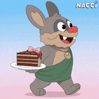 Hungry Chocolate Cake GIF