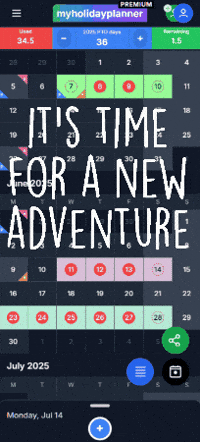 myholidayplanner travel holiday vacation pto GIF