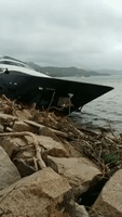 Luxury Yachts and Other Boats Washed Ashore by Powerful Typhoon Mangkhut