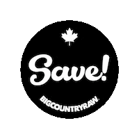 Sale Save Sticker by Big Country Raw