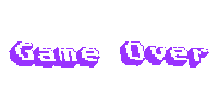 Game Over Text Sticker