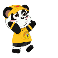 Panda Mascot Sticker by MR.DIY