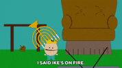 ike broflovski fire GIF by South Park 
