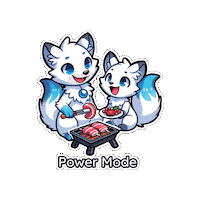 Powerup Cutecore Sticker