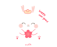 Bunny Rabbit Sticker by Young Hearts