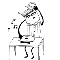 Party Dj Sticker by BUTTER.