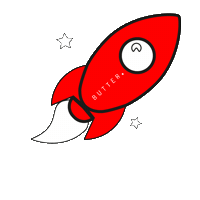 Rakete Sticker by BUTTER.