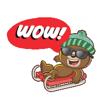 Winter Wow Sticker by Dabdoob