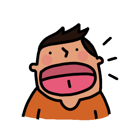 big mouth tmd Sticker