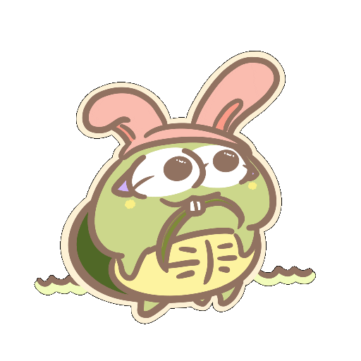 Rabbit Easter Sticker