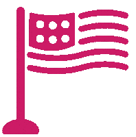 Flag Hospitality Sticker by Bloomsburg Carpet