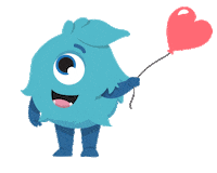 happy monster heart Sticker by ClassDojo