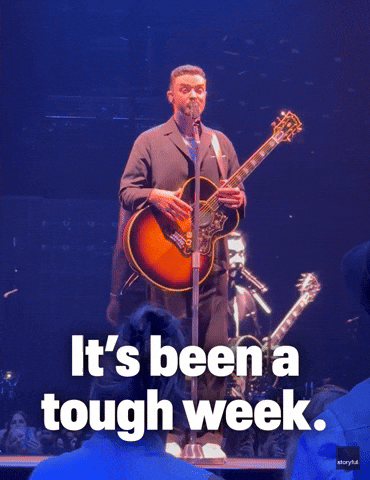 Justin Timberlake Tough Week GIF by Storyful