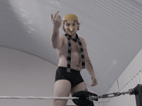 Pro Wrestling Laughing GIF
