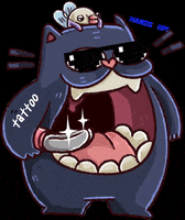 Dwarf-Factory cat cats knife handsup GIF