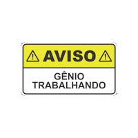 Aviso Trabalhando Sticker by Faculdade EnsinE
