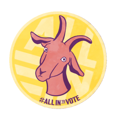 allintovote giphyupload Sticker