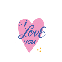 Love You Heart Sticker by GLOSSYBOX