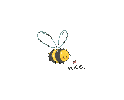 Bee Sticker by doodleanni